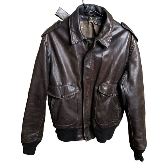 Vintage Schott A-2 Bomber Leather Jacket 42 - Picture 1 of 4